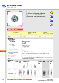 Thumbnail of document Data Sheet Breather made of Metal Series CMP 781 EN 20168